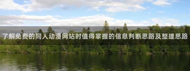 动漫人物大全:了解免费的同人动漫网站时值得掌握的信息判断思路及整理思路