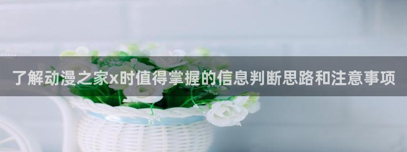 动漫搜索:了解动漫之家x时值得掌握的信息判断思路和注意事项