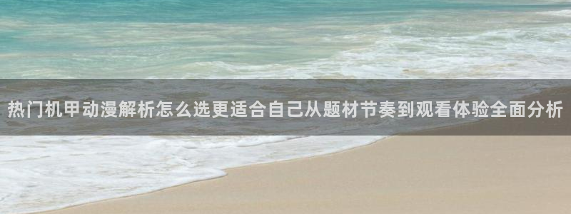 最新动漫大全:热门机甲动漫解析怎么选更适合自己从题材节奏到观看体验全面分析
